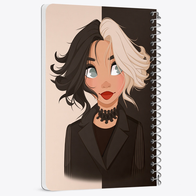 دفتر لیست خرید 50 برگ خندالو طرح کروئلا Cruella کد 10747