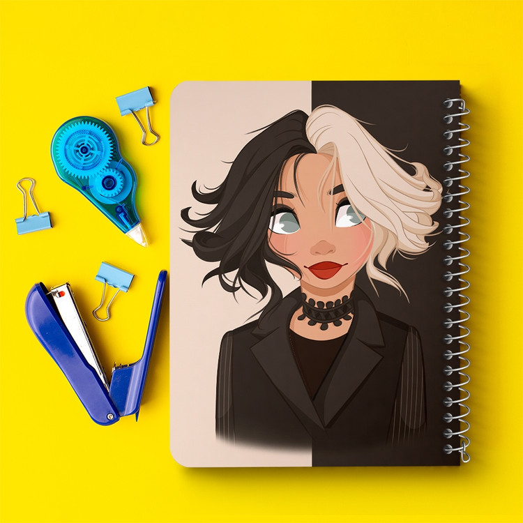 دفتر لیست خرید 50 برگ خندالو طرح کروئلا Cruella کد 10747