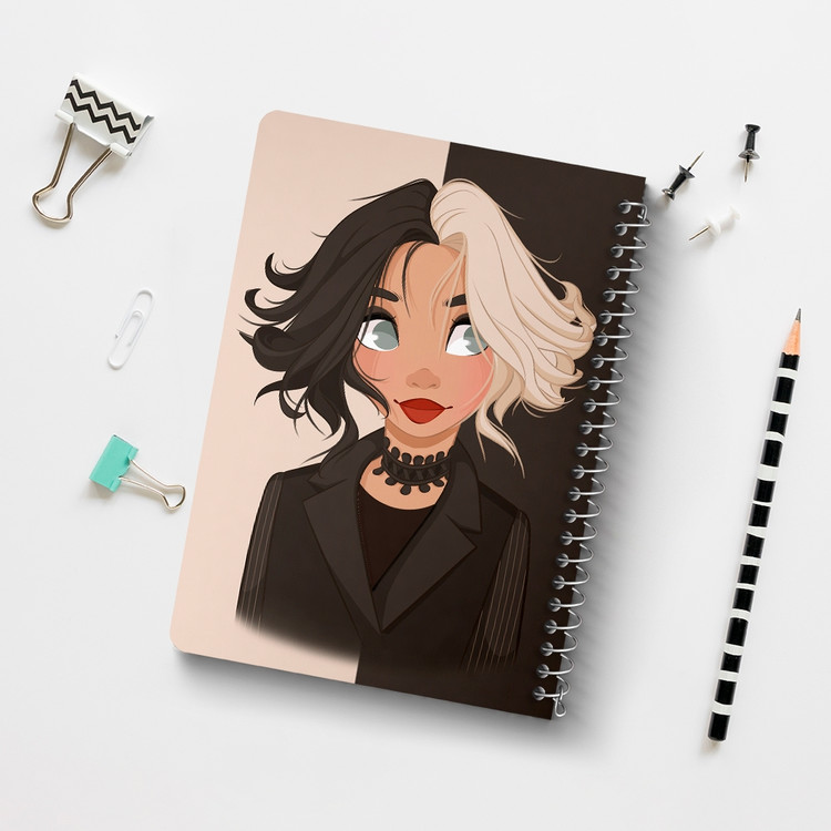 دفتر لیست خرید 50 برگ خندالو طرح کروئلا Cruella کد 10747