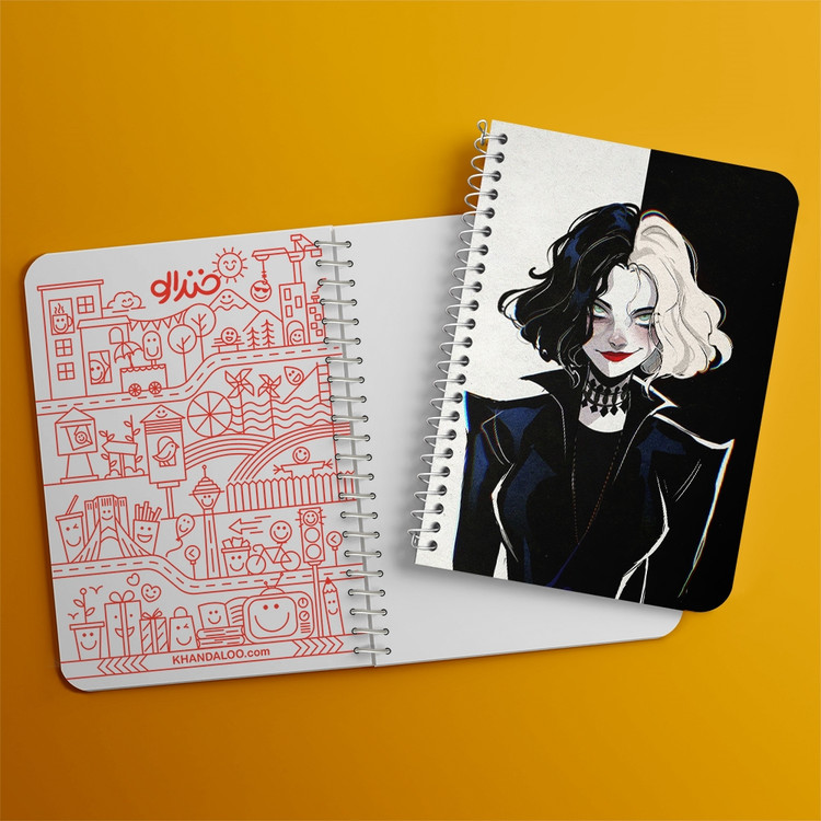 دفتر لیست خرید 50 برگ خندالو طرح کروئلا Cruella کد 10745