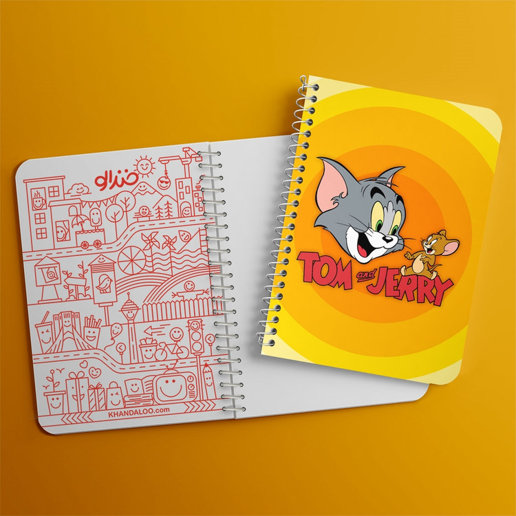 دفتر لیست خرید 50 برگ خندالو طرح تام و جری Tom And Jerry کد 10728