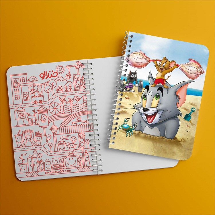 دفتر لیست خرید 50 برگ خندالو طرح تام و جری Tom And Jerry کد 10724