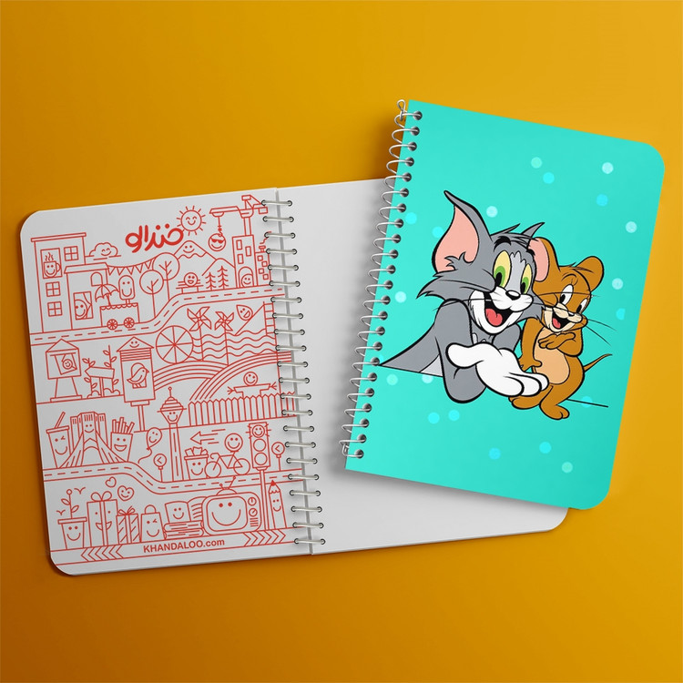 دفتر لیست خرید 50 برگ خندالو طرح تام و جری Tom And Jerry کد 10722