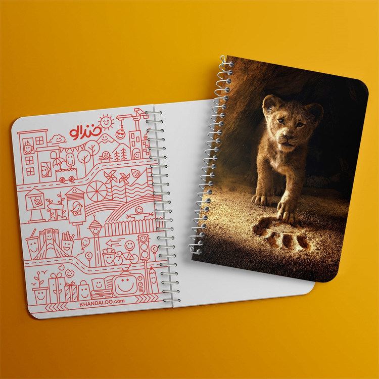 دفتر لیست خرید 50 برگ خندالو طرح شیرشاه Lion King کد 10697