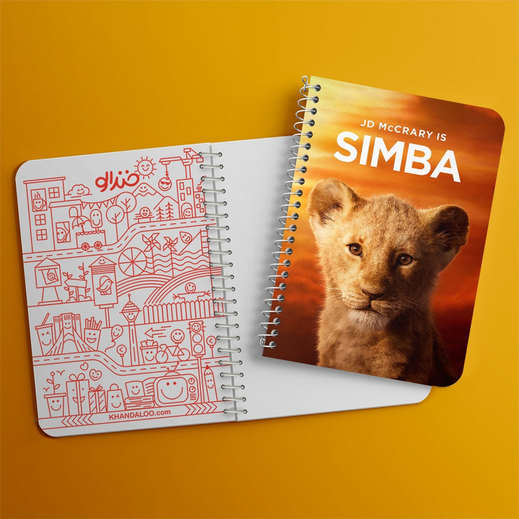 دفتر لیست خرید 50 برگ خندالو طرح شیرشاه Lion King کد 10685