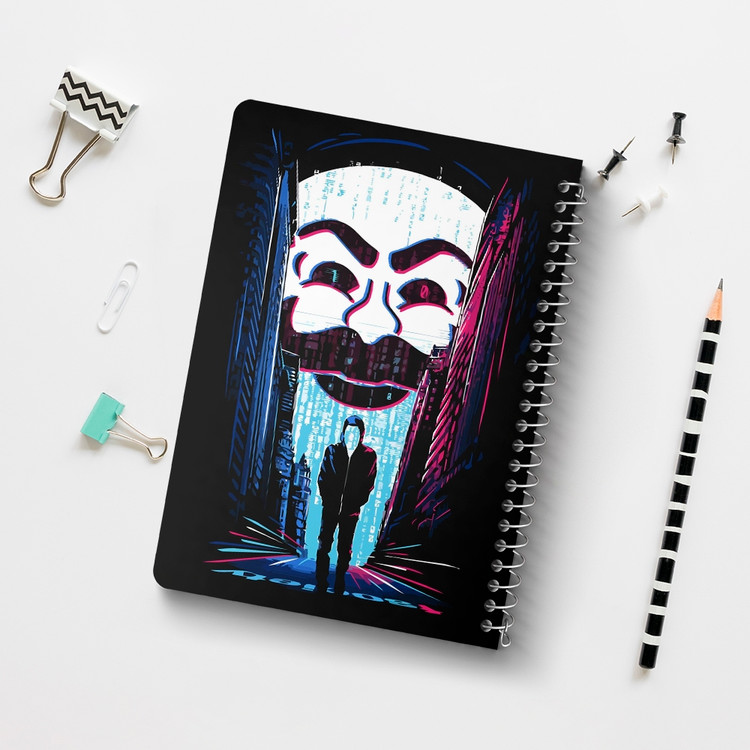 دفتر لیست خرید 50 برگ خندالو طرح سریال آقای ربات Mr.Robot کد 10235