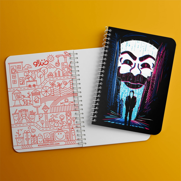 دفتر لیست خرید 50 برگ خندالو طرح سریال آقای ربات Mr.Robot کد 10235