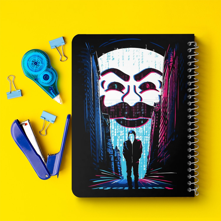 دفتر لیست خرید 50 برگ خندالو طرح سریال آقای ربات Mr.Robot کد 10235