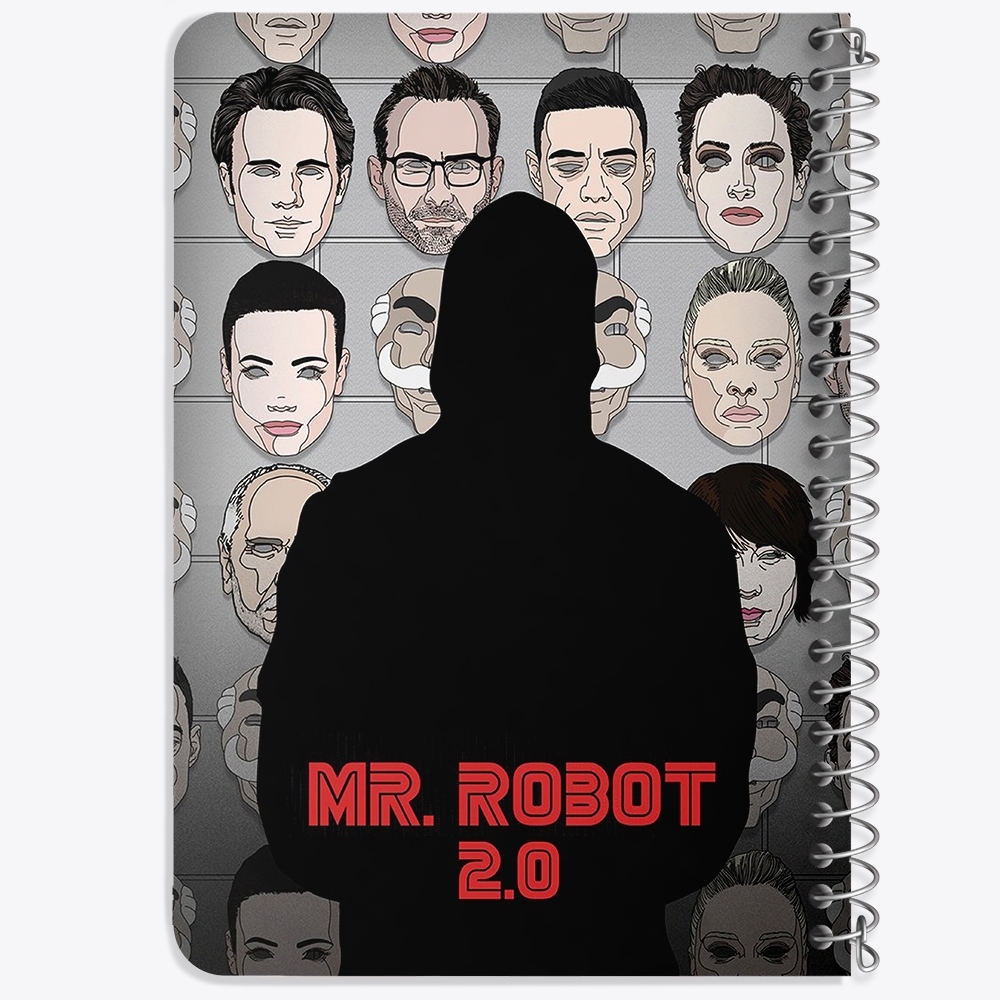 دفتر لیست خرید 50 برگ خندالو طرح سریال آقای ربات Mr.Robot کد 10230