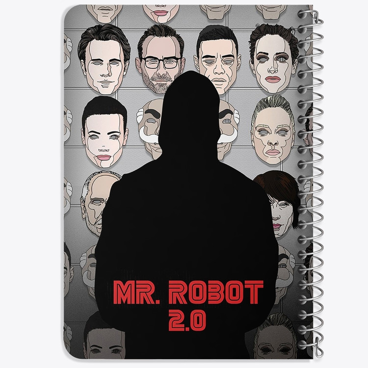 دفتر لیست خرید 50 برگ خندالو طرح سریال آقای ربات Mr.Robot کد 10230