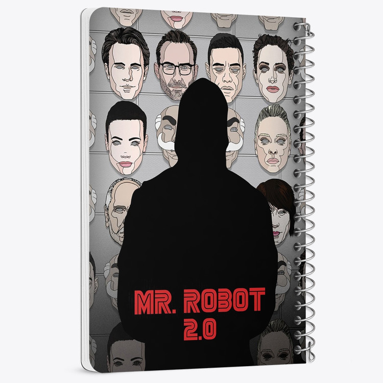 دفتر لیست خرید 50 برگ خندالو طرح سریال آقای ربات Mr.Robot کد 10230
