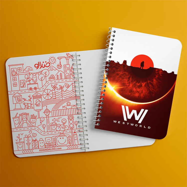 دفتر لیست خرید 50 برگ خندالو طرح سریال وست ورلد West World کد 10203