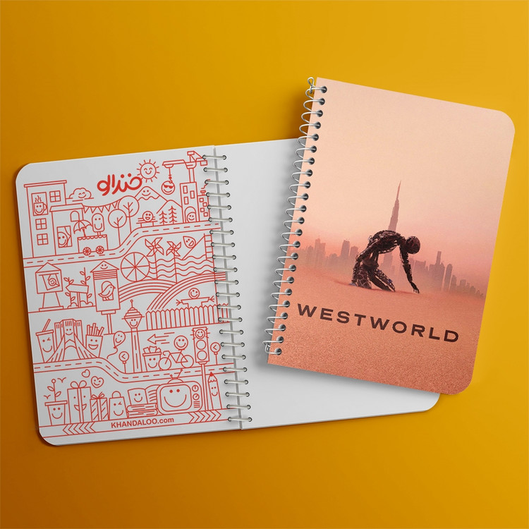 دفتر لیست خرید 50 برگ خندالو طرح سریال وست ورلد West World کد 10197