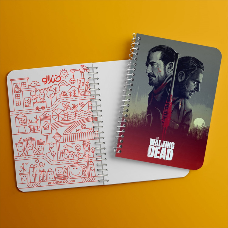 دفتر لیست خرید 50 برگ خندالو طرح سریال مردگان متحرک The Walking Dead کد 10187