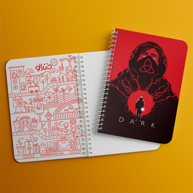 دفتر لیست خرید 50 برگ خندالو طرح سریال دارک Dark کد 10179