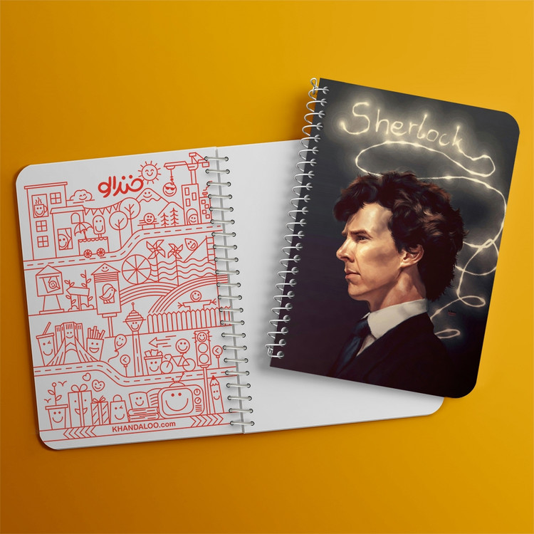 دفتر لیست خرید 50 برگ خندالو طرح شرلوک هولمز Sherlock Holmes کد 10163
