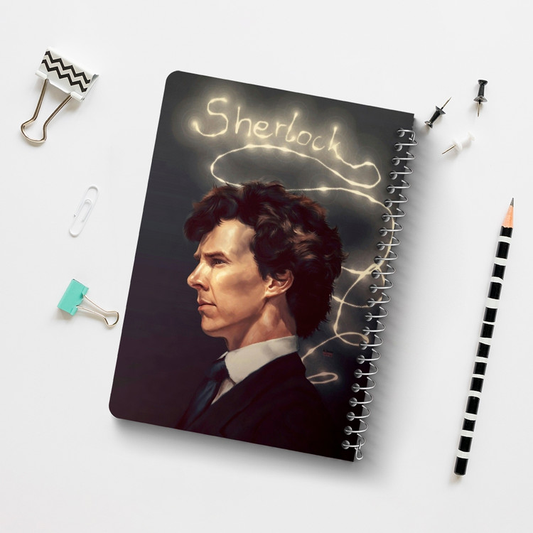 دفتر لیست خرید 50 برگ خندالو طرح شرلوک هولمز Sherlock Holmes کد 10163