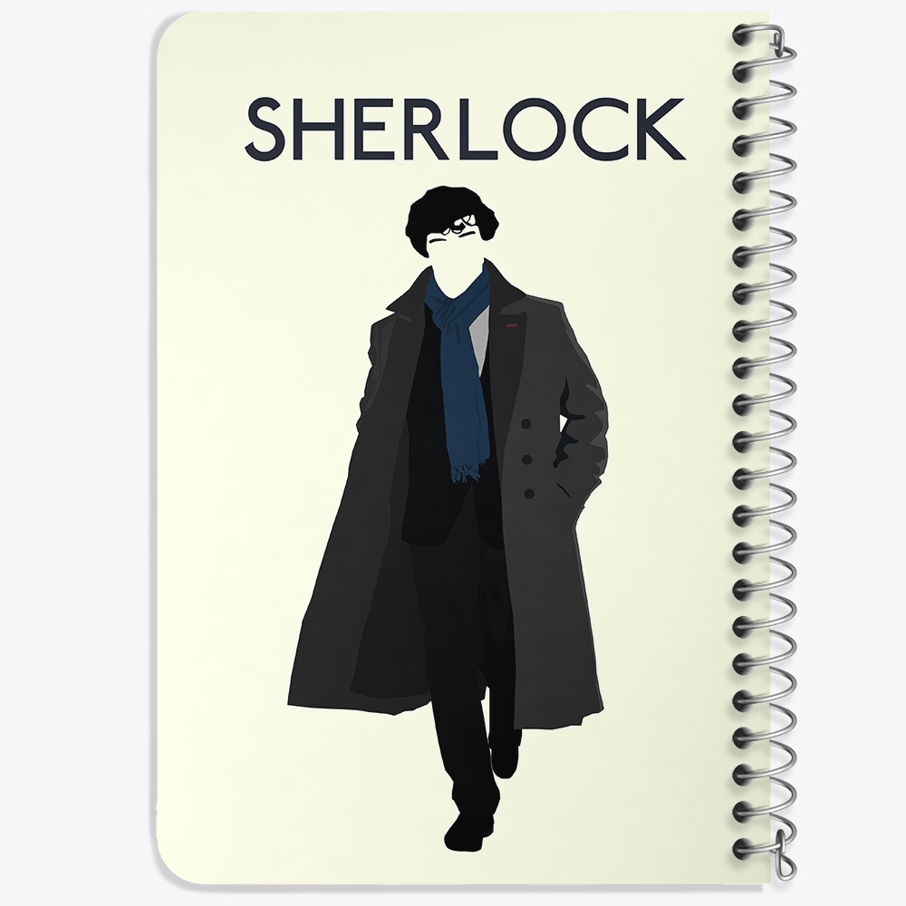 دفتر لیست خرید 50 برگ خندالو طرح شرلوک هولمز Sherlock Holmes کد 10162