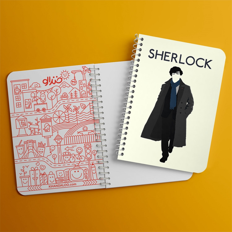 دفتر لیست خرید 50 برگ خندالو طرح شرلوک هولمز Sherlock Holmes کد 10162