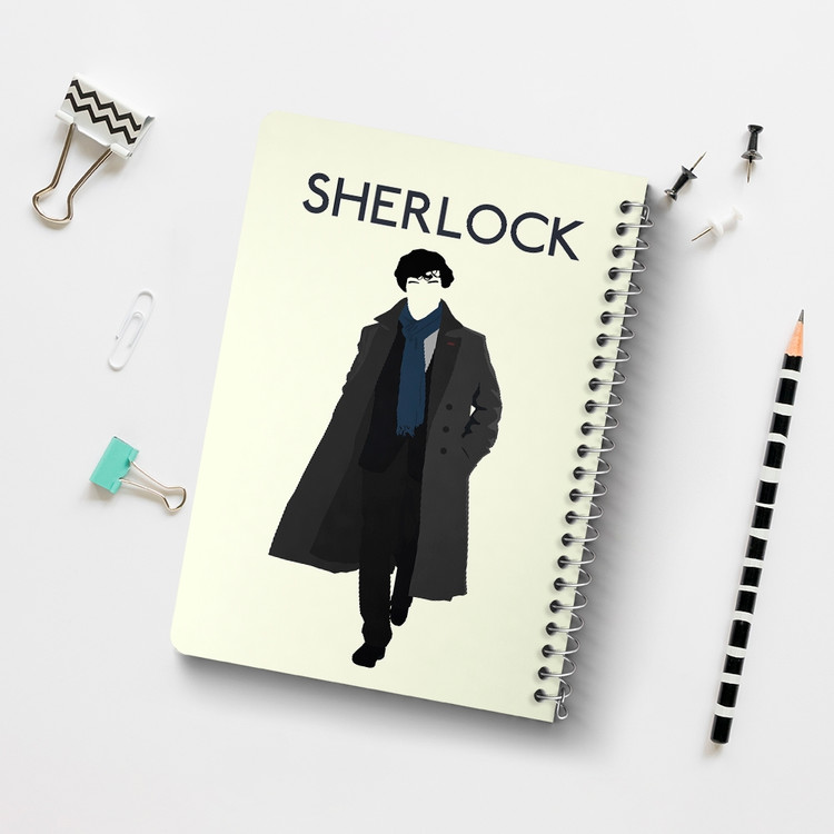دفتر لیست خرید 50 برگ خندالو طرح شرلوک هولمز Sherlock Holmes کد 10162