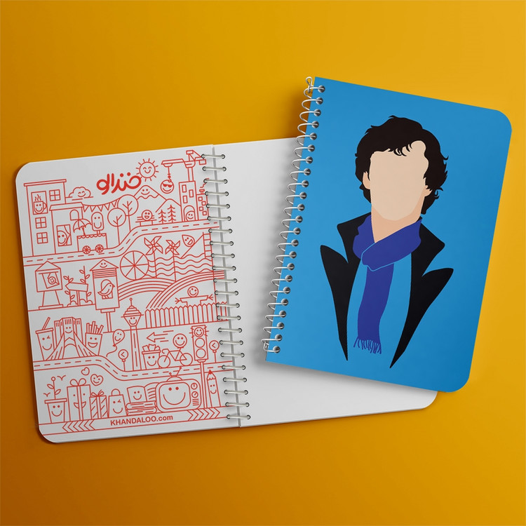 دفتر لیست خرید 50 برگ خندالو طرح شرلوک هولمز Sherlock Holmes کد 10157