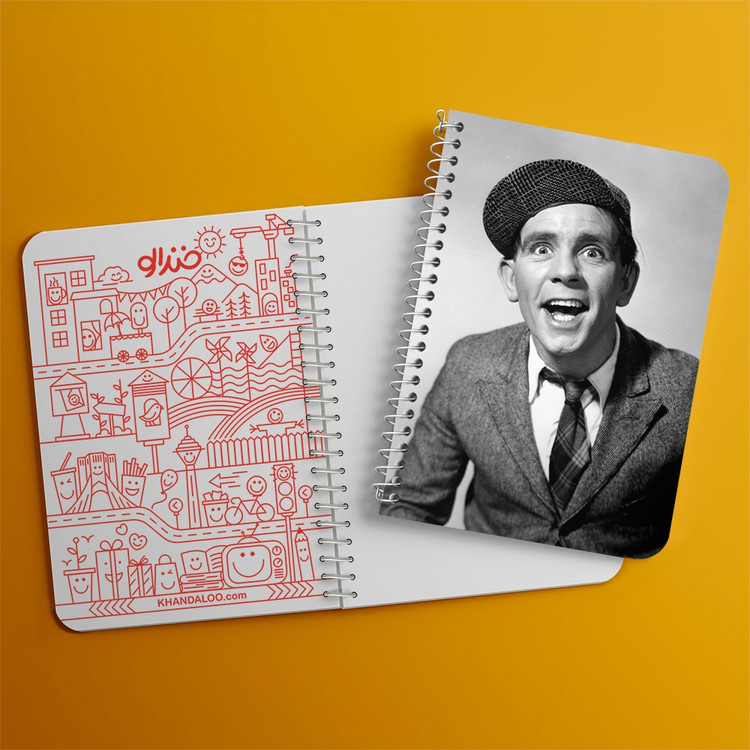 دفتر لیست خرید 50 برگ خندالو طرح نورمن ویزدوم Norman Wisdom کد 10059