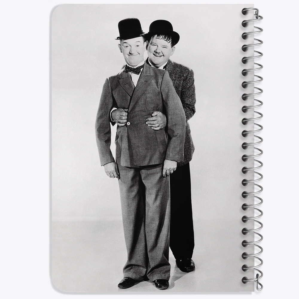 دفتر لیست خرید 50 برگ خندالو طرح لورل و هاردی Laurel and Hardy کد 10053