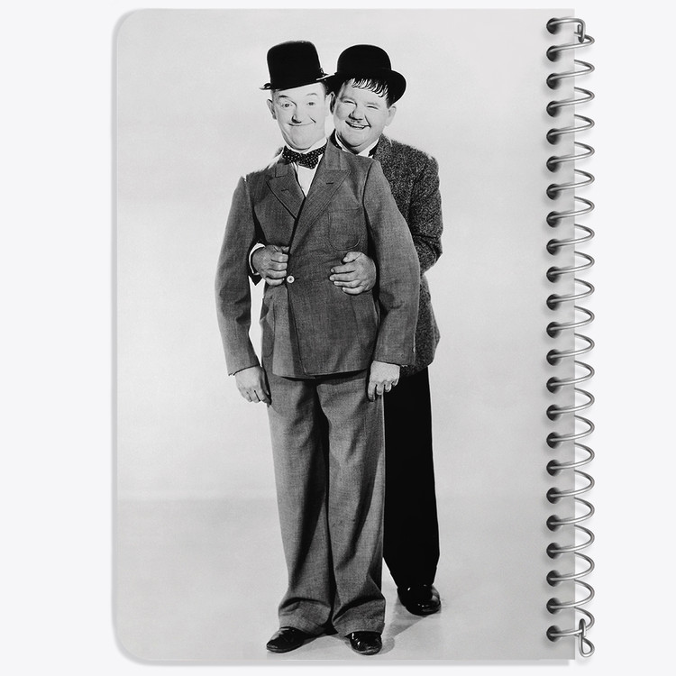 دفتر لیست خرید 50 برگ خندالو طرح لورل و هاردی Laurel and Hardy کد 10053