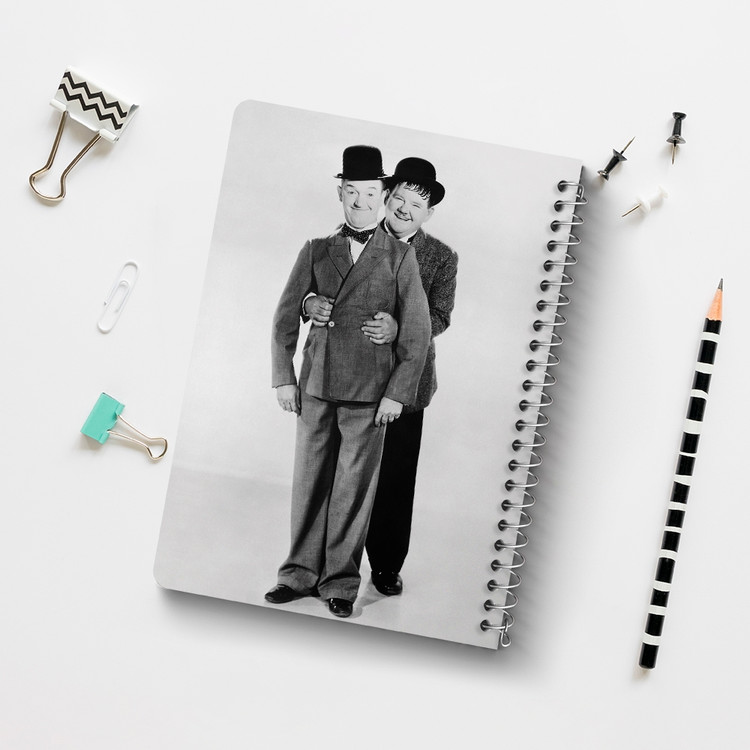 دفتر لیست خرید 50 برگ خندالو طرح لورل و هاردی Laurel and Hardy کد 10053