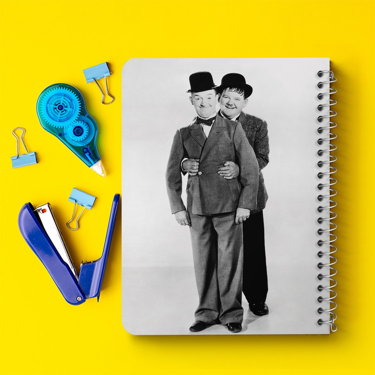 دفتر لیست خرید 50 برگ خندالو طرح لورل و هاردی Laurel and Hardy کد 10053