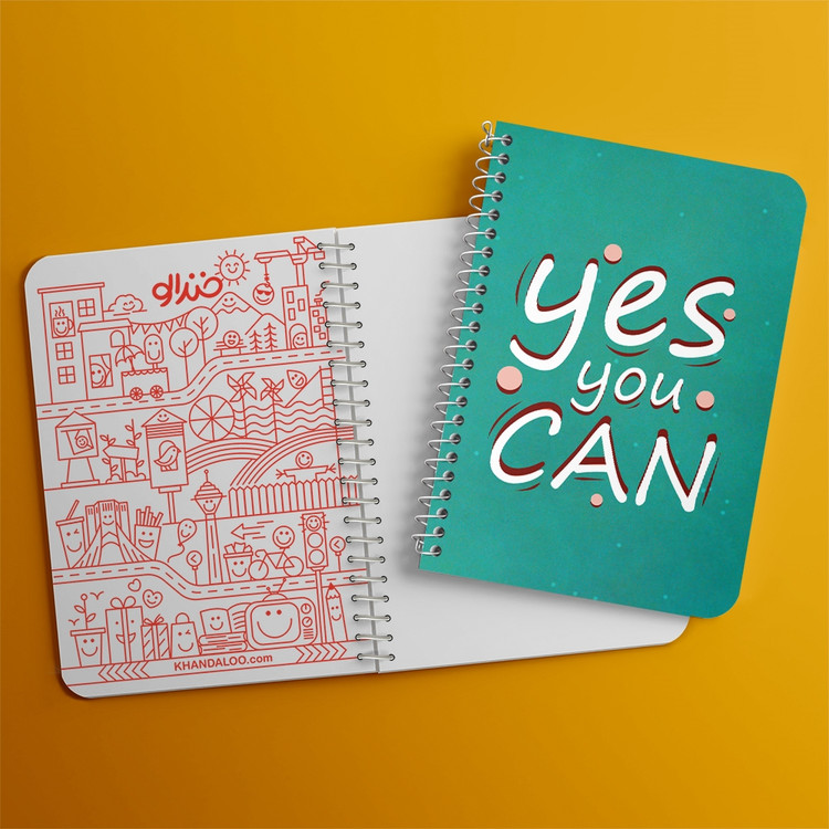 دفتر لیست خرید 50 برگ خندالو طرح Yes You Can کد 10046