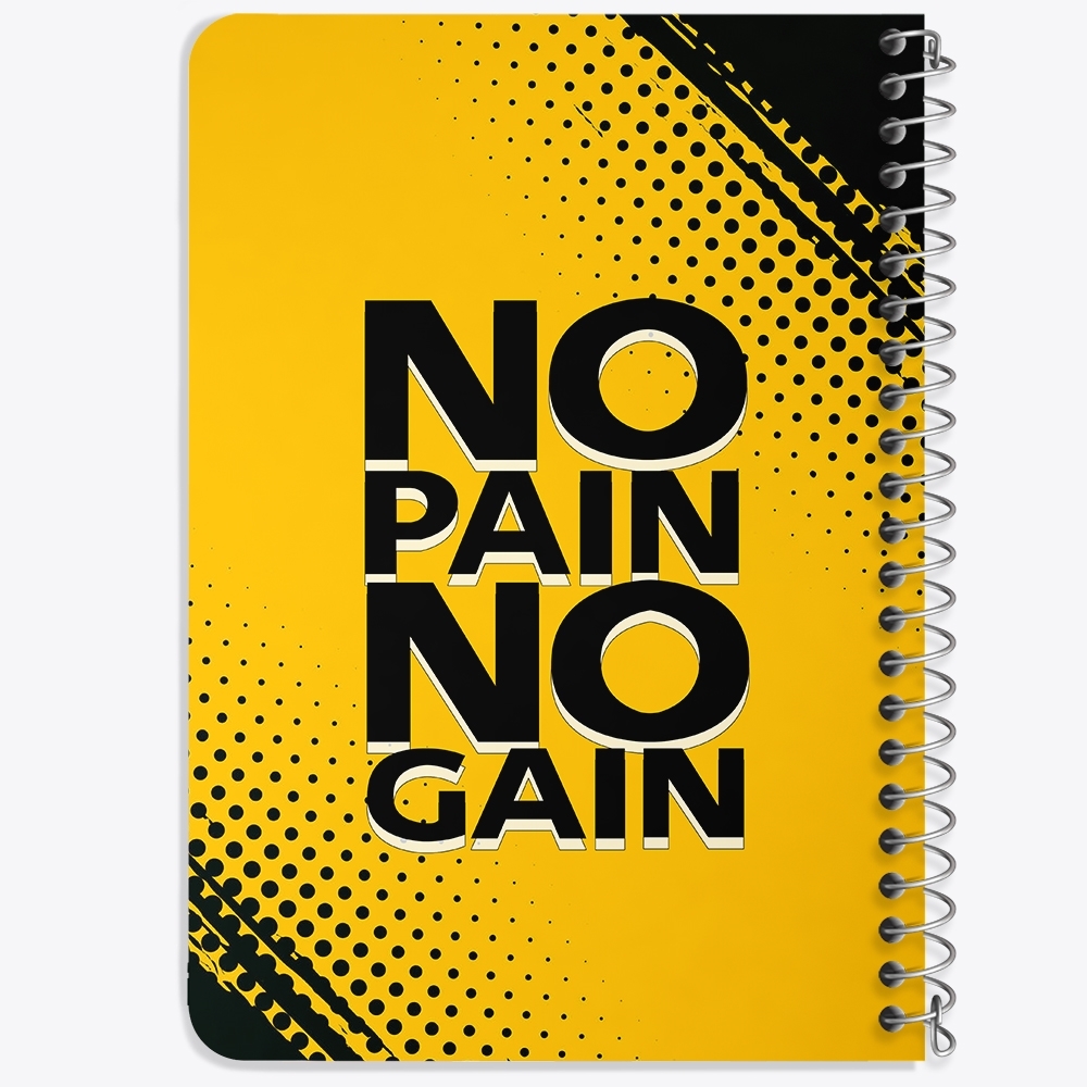 دفتر لیست خرید 50 برگ خندالو طرح No Pain No Gane کد 10041