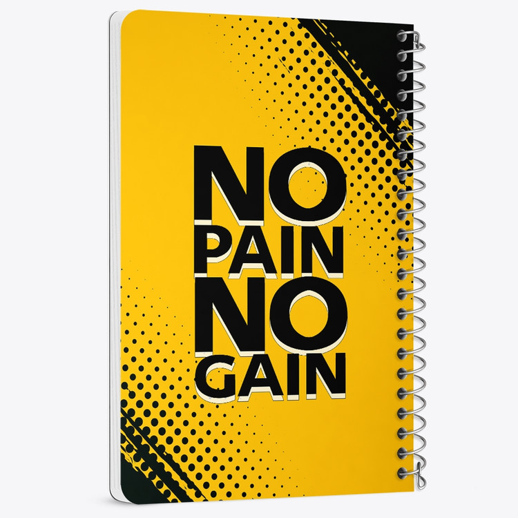 دفتر لیست خرید 50 برگ خندالو طرح No Pain No Gane کد 10041