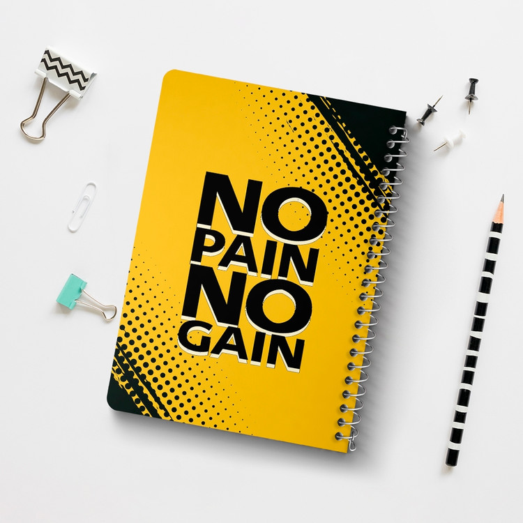 دفتر لیست خرید 50 برگ خندالو طرح No Pain No Gane کد 10041