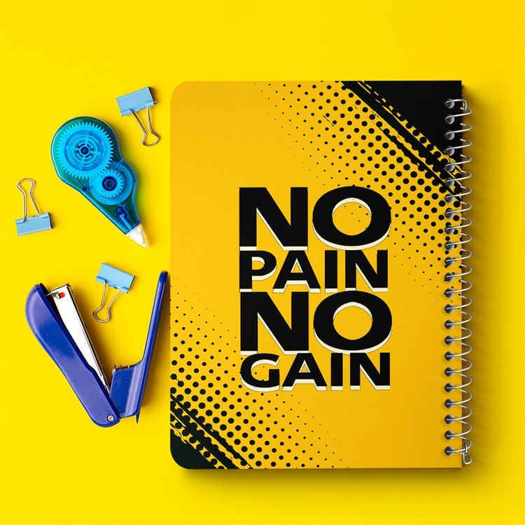 دفتر لیست خرید 50 برگ خندالو طرح No Pain No Gane کد 10041