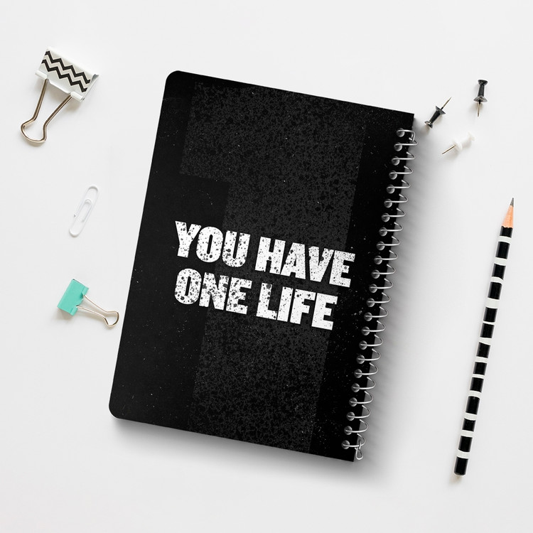 دفتر لیست خرید 50 برگ خندالو طرح You Have One Life کد 10039