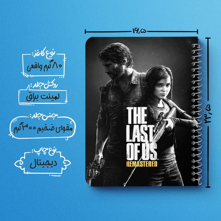 دفتر لیست خرید 50 برگ خندالو طرح The Last Of Us کد 4867