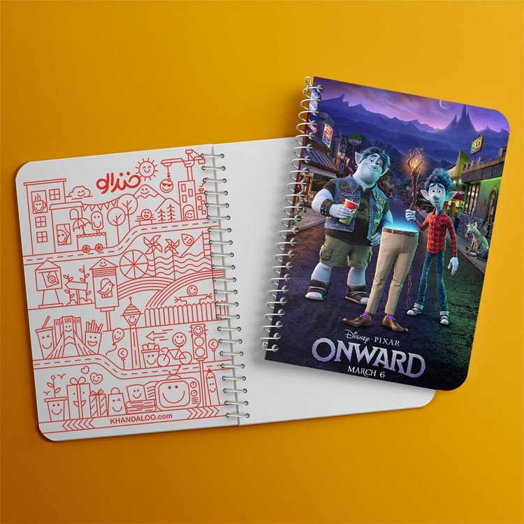 دفتر لیست خرید 50 برگ خندالو طرح به پیش Onward کد 4829