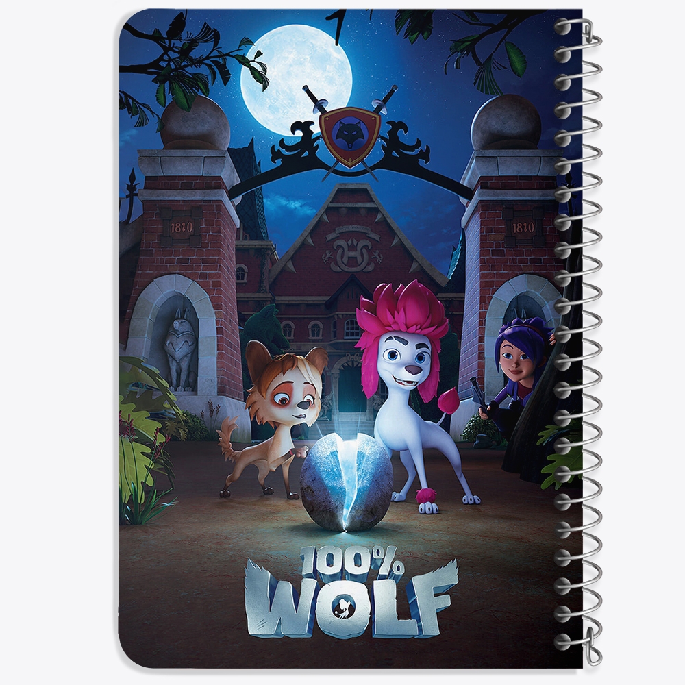 دفتر لیست خرید 50 برگ خندالو طرح صد درصد گرگ Wolf 100% کد 4815