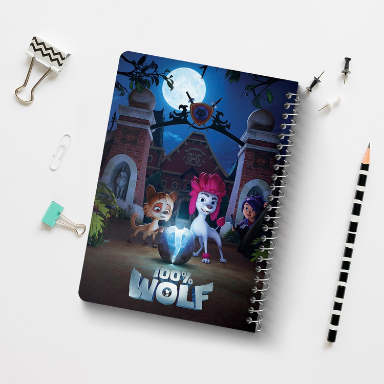 دفتر لیست خرید 50 برگ خندالو طرح صد درصد گرگ Wolf 100% کد 4815