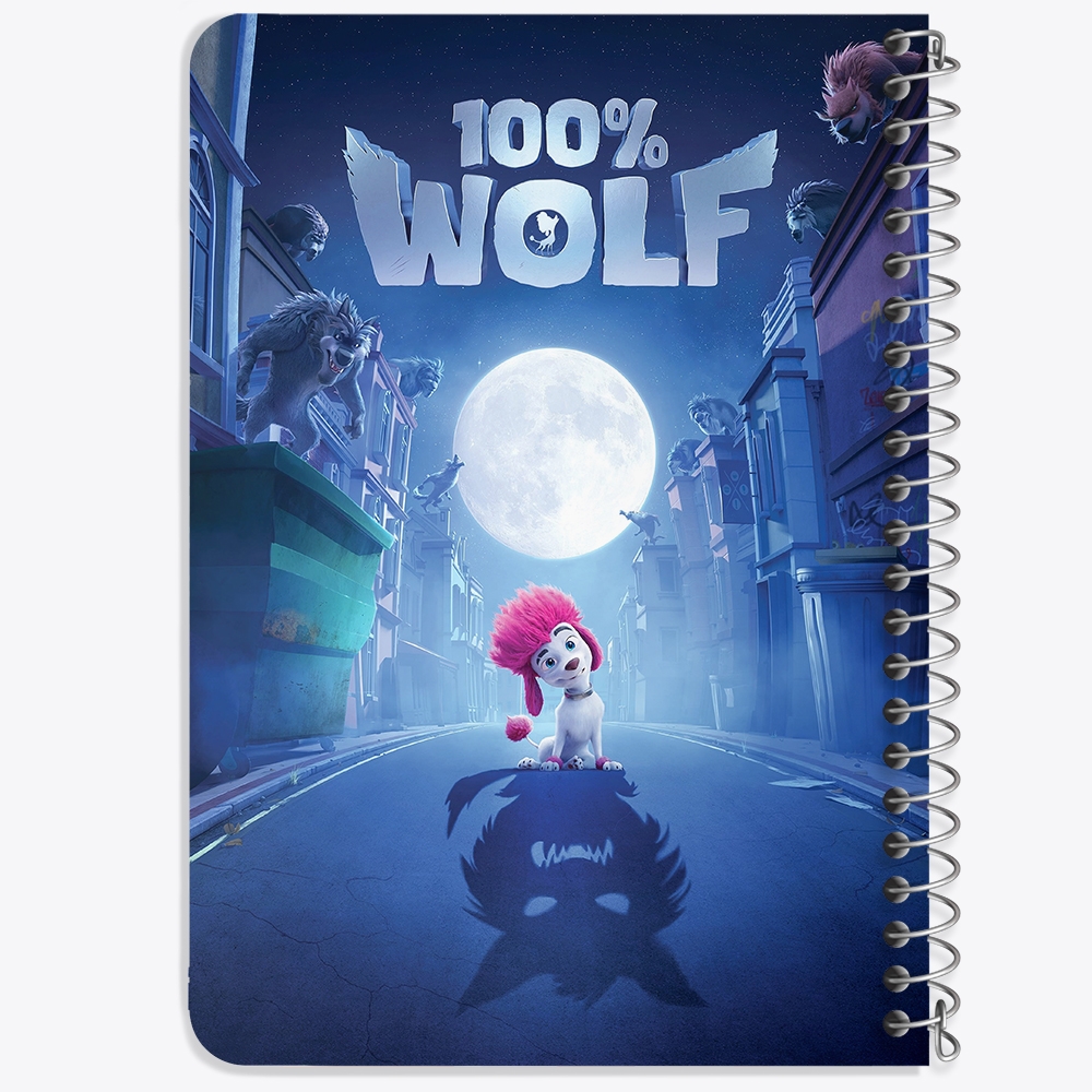 دفتر لیست خرید 50 برگ خندالو طرح صد درصد گرگ Wolf 100% کد 4805