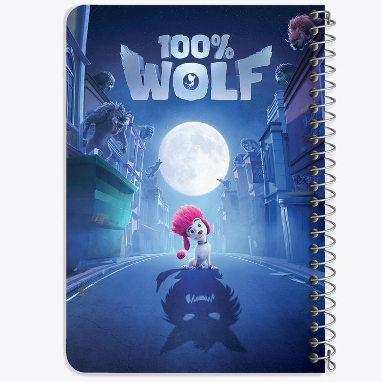 دفتر لیست خرید 50 برگ خندالو طرح صد درصد گرگ Wolf 100% کد 4805