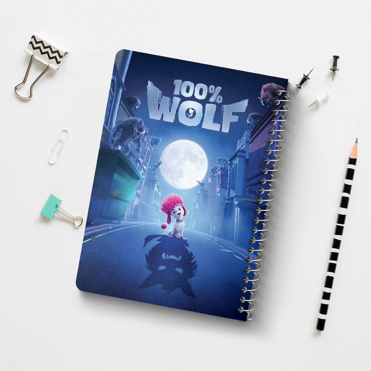 دفتر لیست خرید 50 برگ خندالو طرح صد درصد گرگ Wolf 100% کد 4805