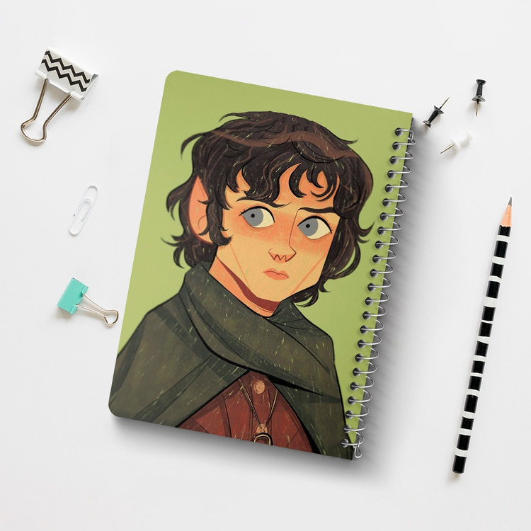 دفتر لیست خرید 50 برگ خندالو طرح فرودو بگینز ارباب حلقه ها Lord of the Rings کد 4758