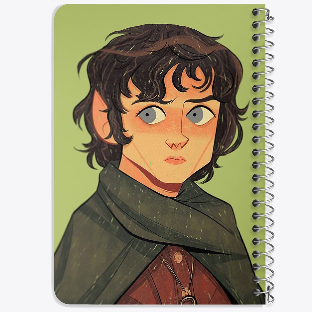 دفتر لیست خرید 50 برگ خندالو طرح فرودو بگینز ارباب حلقه ها Lord of the Rings کد 4758