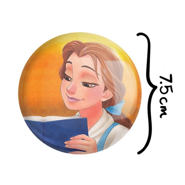 آینه جیبی خندالو طرح انیمیشن دیو و دلبر Beauty And The Beast مدل تاشو کد 1788