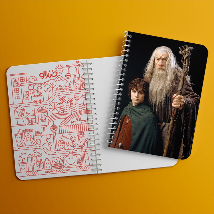 دفتر لیست خرید 50 برگ خندالو طرح ارباب حلقه ها Lord of the Rings کد 4563