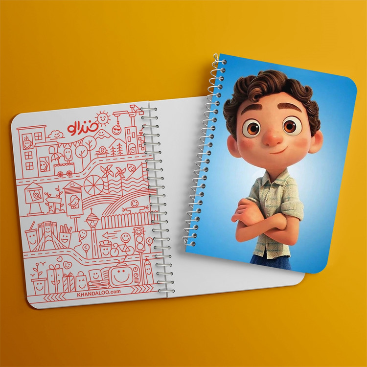 دفتر لیست خرید 50 برگ خندالو طرح انیمیشن لوکا Luca کد 4530