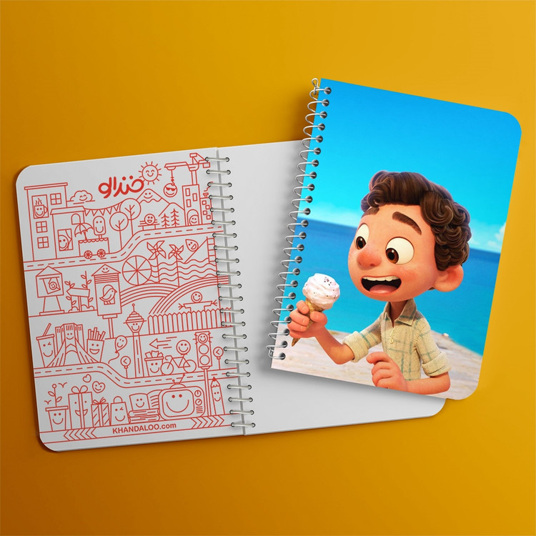 دفتر لیست خرید 50 برگ خندالو طرح انیمیشن لوکا Luca کد 4528