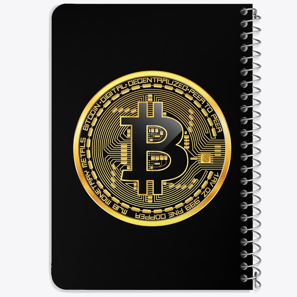 دفتر لیست خرید 50 برگ خندالو طرح ارز دیجیتال بیت کوین کد 4083